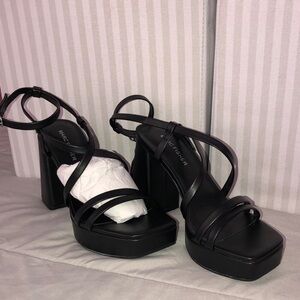 Marc fisher heeled platform sandals